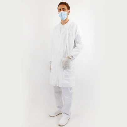 Jednokratni mantil CORA beli - 1