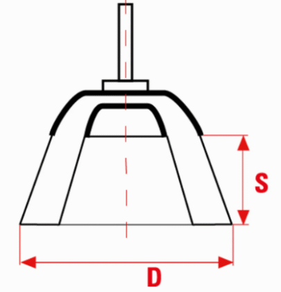 Sit mesingana četka TE100 M14 5/40 - 2