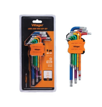 Torx set dugih ključeva 9 kom u boji - 1